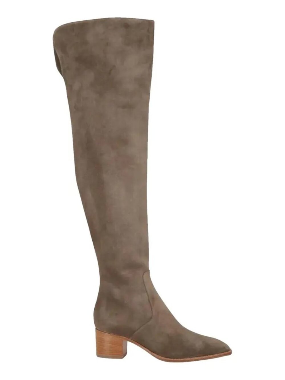 Christian Louboutin GAZELLOU 55 Suede Over The Knee High Tall Boots Silex